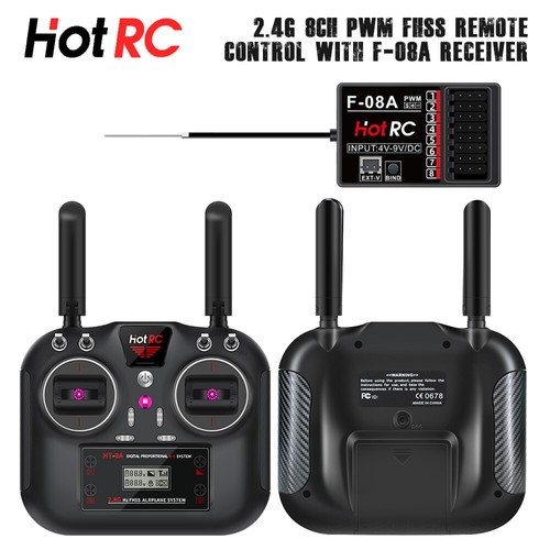 HotRC HT-10A 2.4GHz 10CH 10A RC Transmitter PWM FHSS F-10A Receiver Radio System - Picture 10 of 33
