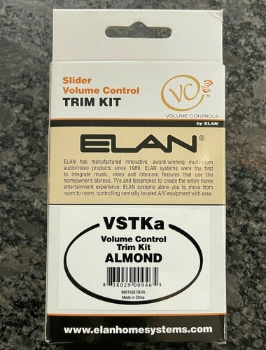 Elan Slider Volume Control Trim Kit Almond VSTKa New - Picture 2 of 2