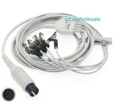 General Use Vet Use 6 Pin Veterinary 5 Leads ECG EKG Cable 