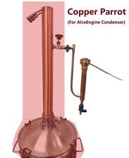 Complemento loro de cobre para destilación pura/condensador de reflujo Kegland Alcoengine