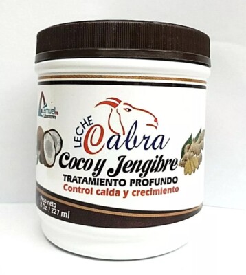 Lemuel Leche Cabra Coconut and Ginger Treatment 8oz  control caida y crecimiento