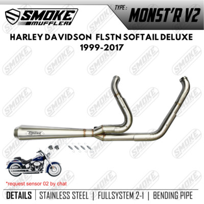 Exhaust Harley-Davidson Softail Standard FXST 2 into 1 Full System