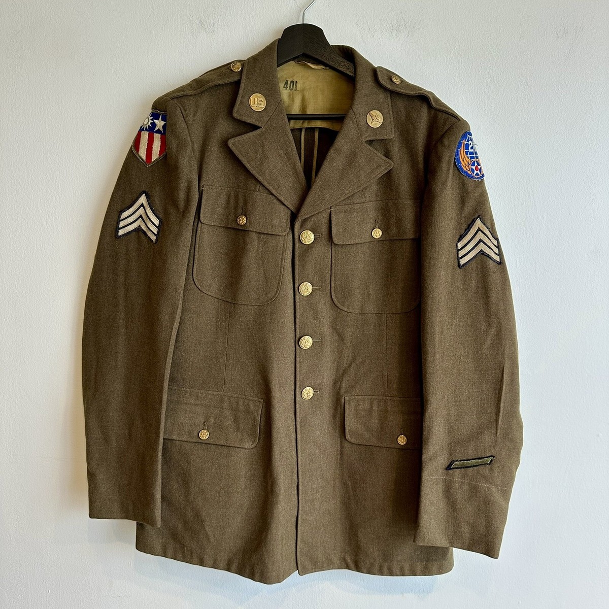 WWII期 Providence Stock Co. US Army Air C Vintage WW2 US Army Air Corps 5th Air Force Dress Jacket and pants