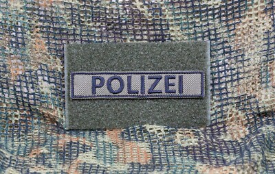 Klettpatch: ''Polizei'', 2x10 cm (zwei Varianten)