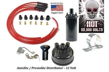 Prestolite Ignition Tune up kit for Case Tractor - 12V Hot Coil (Red)
