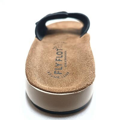 Fly Flot Ciabatte Donna Estate In Vera Pelle Con Fibbia Regolabile - Made In Italy 77G652c - Larga - 4