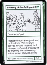 1 x Frenemy of the Guildpact - Test Card - Mystery Booster - LP - MTG