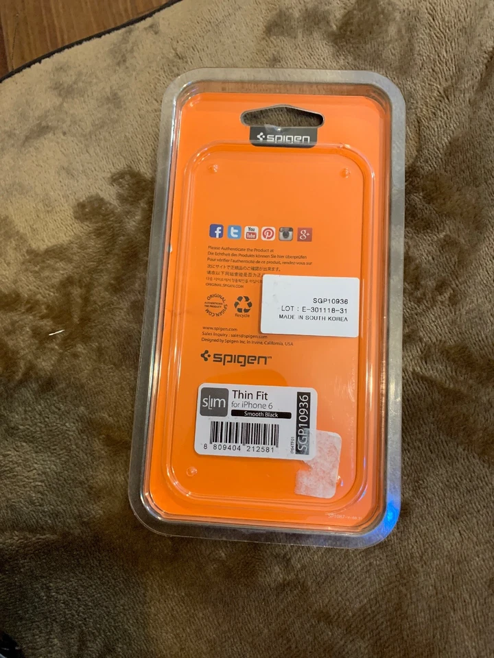 Spigen Thin Fit - iPhone 6/6s - negro liso Foto 3 de 3