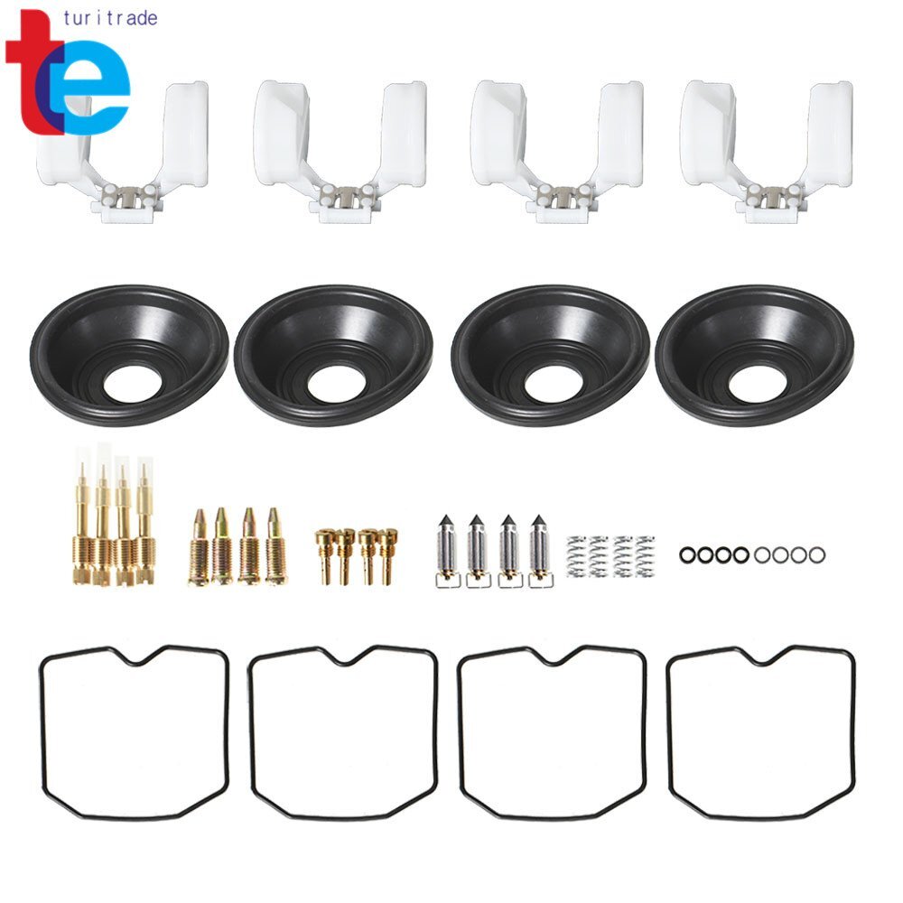 4 Carburetor Repair Rebuild Kit Fit For Kawasaki ZX1100 GPZ1100 ZX