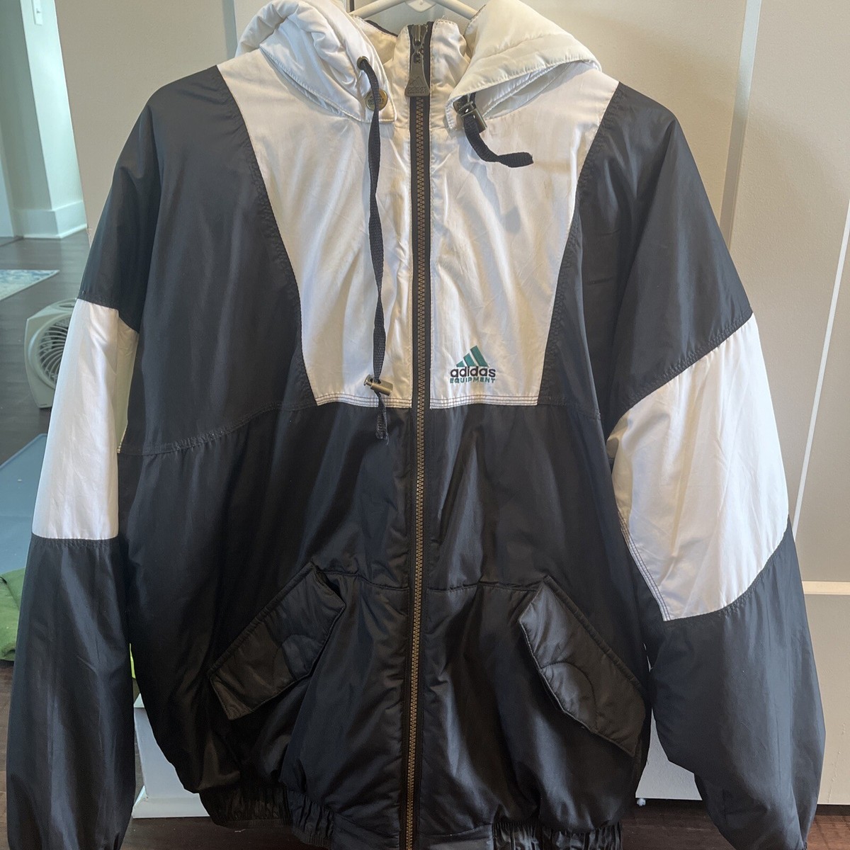 Vintage 90's Adidas Equipment Puffer Bomber Ski Jacket XL Original