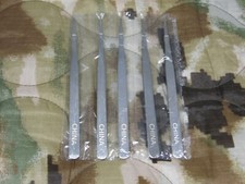Set of 5 Stainless Steel Tweezers Straight Pointed Tip