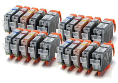 Badger Tinten x4 Sets Tintenpatronen kompatibel mit Canon PGI-525 / CLI-526