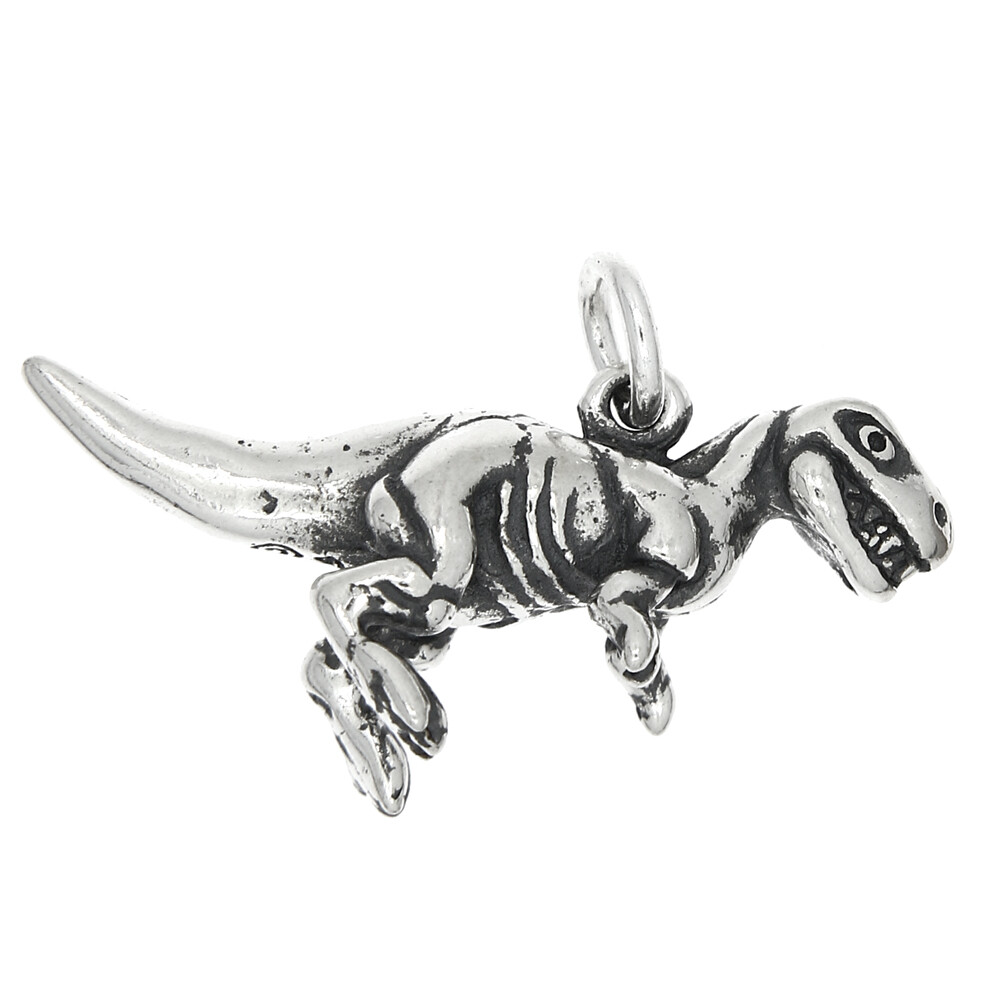 Tyrannosaurus Rex 3D Charm Sterling Silver Tyrannosaurus Rex 3D Charm Sterling Silver