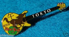 TOKYO YEAR of the HORSE YELLOW RICKENBACKER GUITAR 2002 Hard Rock Cafe PIN LE