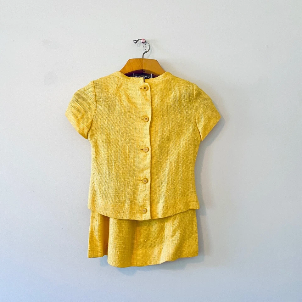 Vestido falda vintage años 50 60 traje tweed estilo clásico retro twee extra pequeño xs Foto 4 de 4