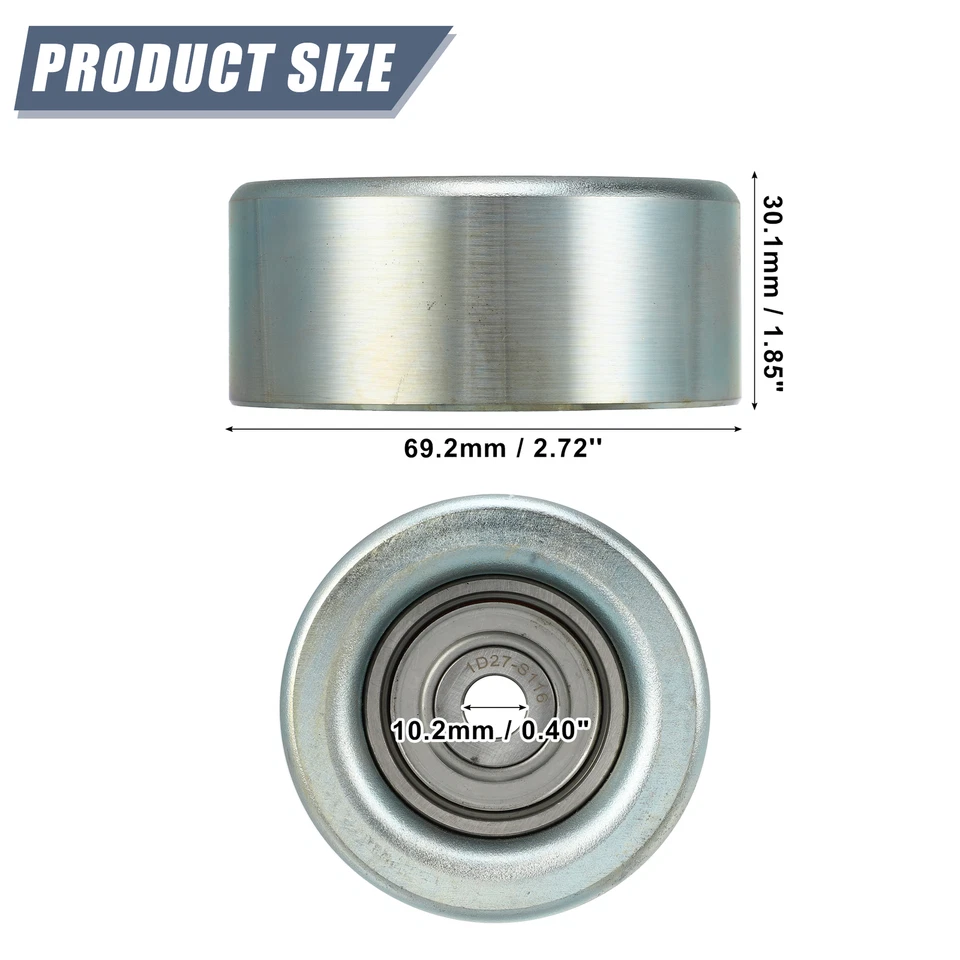 Paquete de 1 polea loca correa de transmisión de coche Mitsubishi Outlander Sport 12-23 Foto 3 de 4