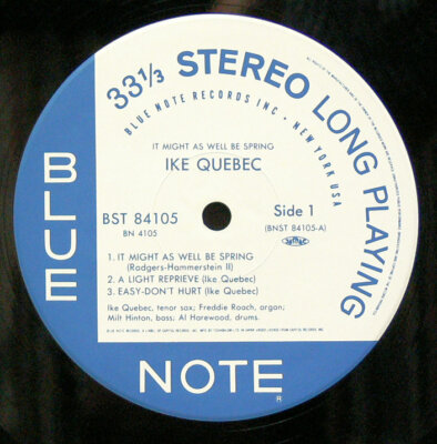 洋楽 Ike Quebec It Might As Well Be Spring LP Ike Quebec – It Might As Well Be Spring – Vinyl (LP, Album