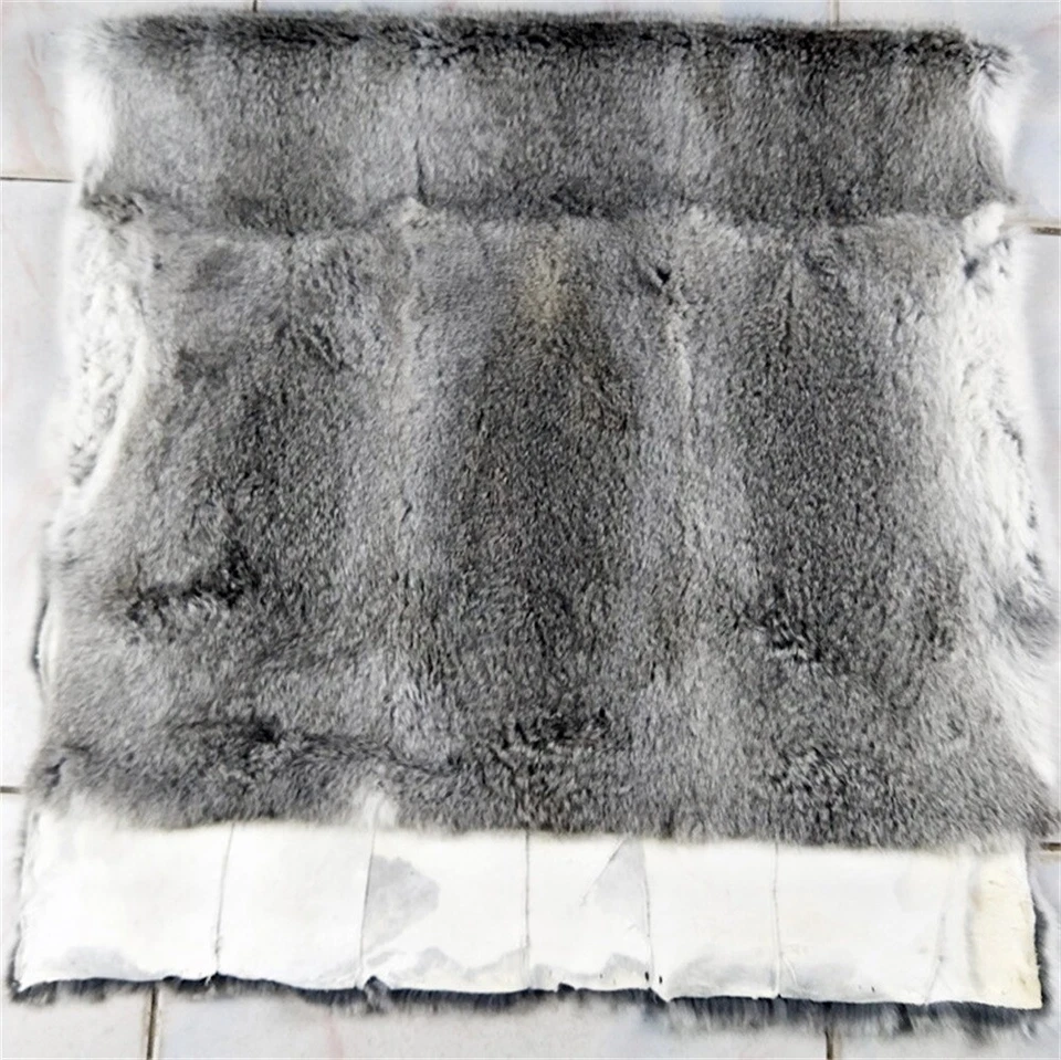 Colcha manta sofá cama suave cálida 100 % piel real de lujo EE. UU. Foto 3 de 4