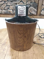 RCW Richmond Cedar Works Sterling 5 Qt. Ice Cream Freezer Maker WORKS