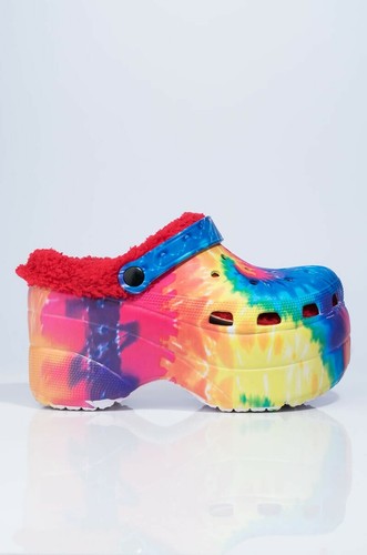 Tie Dye Chunky Platform Shoes - Picture 2 of 5