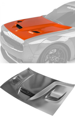 Motorhaube Für Dodge Challenger Srt Hellcat Aluminium 2008 - 2021