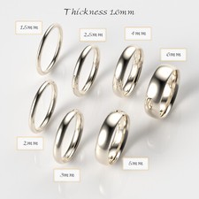 14K Champagne Gold 1.5mm 2mm 2.5mm 3mm 4mm 5mm 6mm Comfort Fit Wedding Band