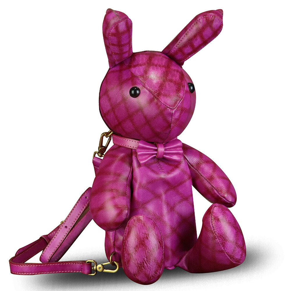 Genuine Leather Backpack for Women Kanpsack Rabbit Shape Crossbody Shoulder  Bag