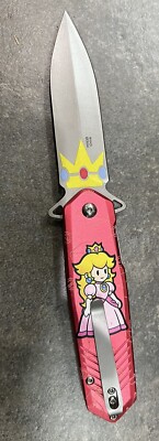 Princess Peach Mario Spring Assisted Open Pocket Knife9 