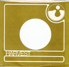 Company Sleeve 45 Harvest - Green w/ White Border Text Logo 1973-1982