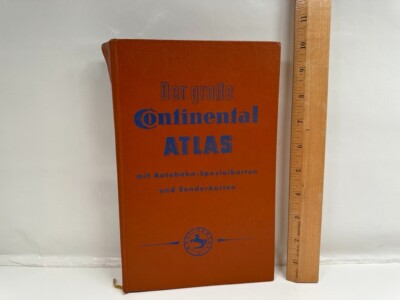 Der Grobe Continental Atlas Deustschland Europa European Atlas in German 25th