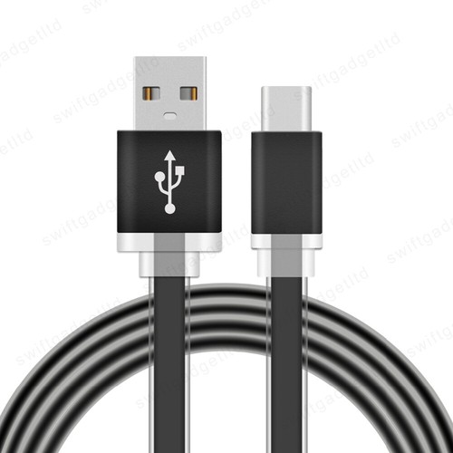 1M Long Flat USB 3.1 Type C Fast Charger USB-C Data Charging Cable Phone Lead - Picture 7 of 11