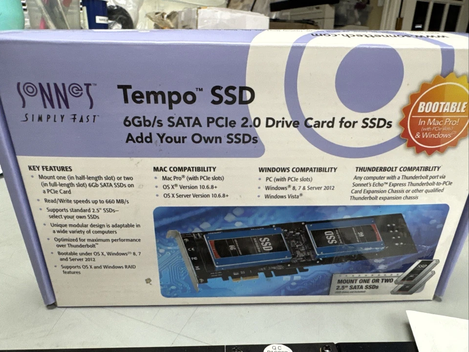 Sonnet Fusion Dual 2.5-Inch SSD RAID PCIE Mac Pro Card Slot Solution - Image 2 of 3