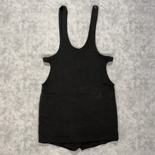 VTG Antique 1930s Catalina Ribstitch All Wool black swim suit romper womens XS