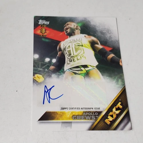 Apollo Crews 2016 Topps WWE Auto NXT Card 80/99 Autograph 1st Rookie