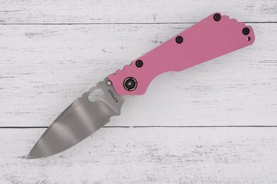 Mick Strider SMF PeelPly Pink G10, HC Lockside, HC Pivot, Ghost MagnaCut Blade