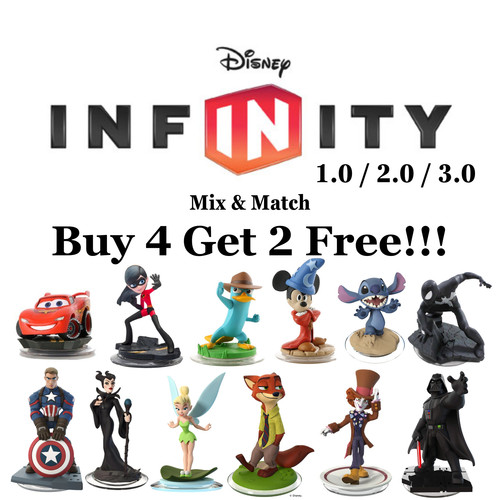 Disney Infinity 1.0 2.0 3.0 Figures - Buy 4 Get 2 Free - Free Shipping Above $15