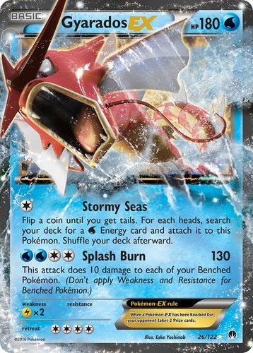 Gyarados EX 26/122 XY - BREAKpoint Holofoil Pokemon NM