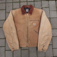 Vintage Carhartt J97 BRN Detroit Jacket USA Made Blanket Lined Brown Union Large