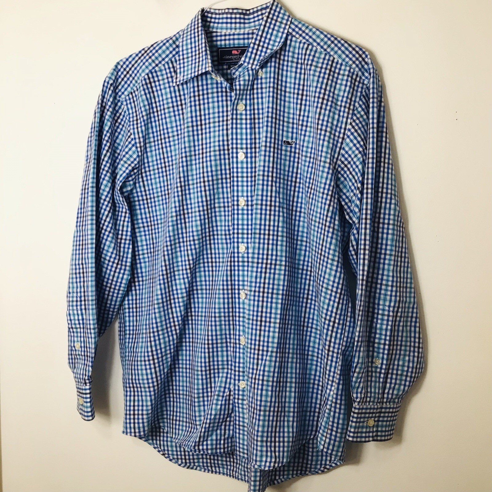Vineyard Vines Men Button Up Button Down Whale Me… - image 9