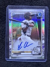 2020 Bowman Chrome Xavier Edwards 1st Refractor Auto #/499 Refractor