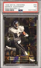 1998 Skybox Universe Precious Metal Gems PMG Master Derrick Alexander 1/1 PSA 7