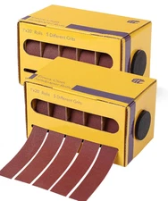 2 Pack Emery Cloth Roll 1" x 20 Ft 60/80/120/150/180/240/320/360/400/600 Grit