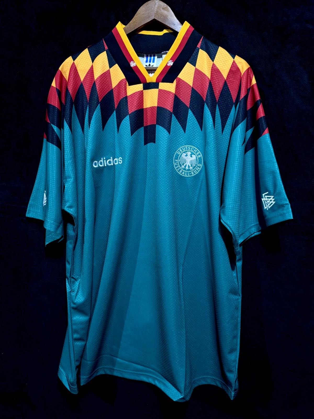 NEW XL - REISSUE ADIDAS ORIGINALS GERMANY AWAY JERSEY 1994 WORLD CUP - GREEN