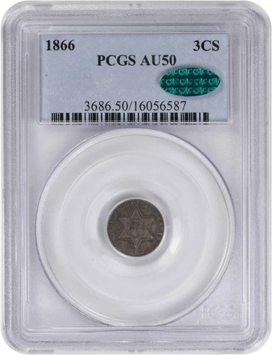 1866-P Three Cent Silver — photo from the most recent tracked eBay sale