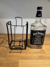 Jack Daniel’s 3 Litre Glass Bottle With Swing Pour Assist, Rare, Man Cave, Bar