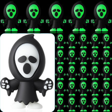 25 Pcs Halloween Mini Ghost Figurines Glow in the Dark Devil