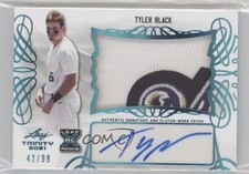 2021 Leaf Trinity Patch Auto Platinum 42/99 Tyler Black #PA-TB1 Patch Auto 0o6m