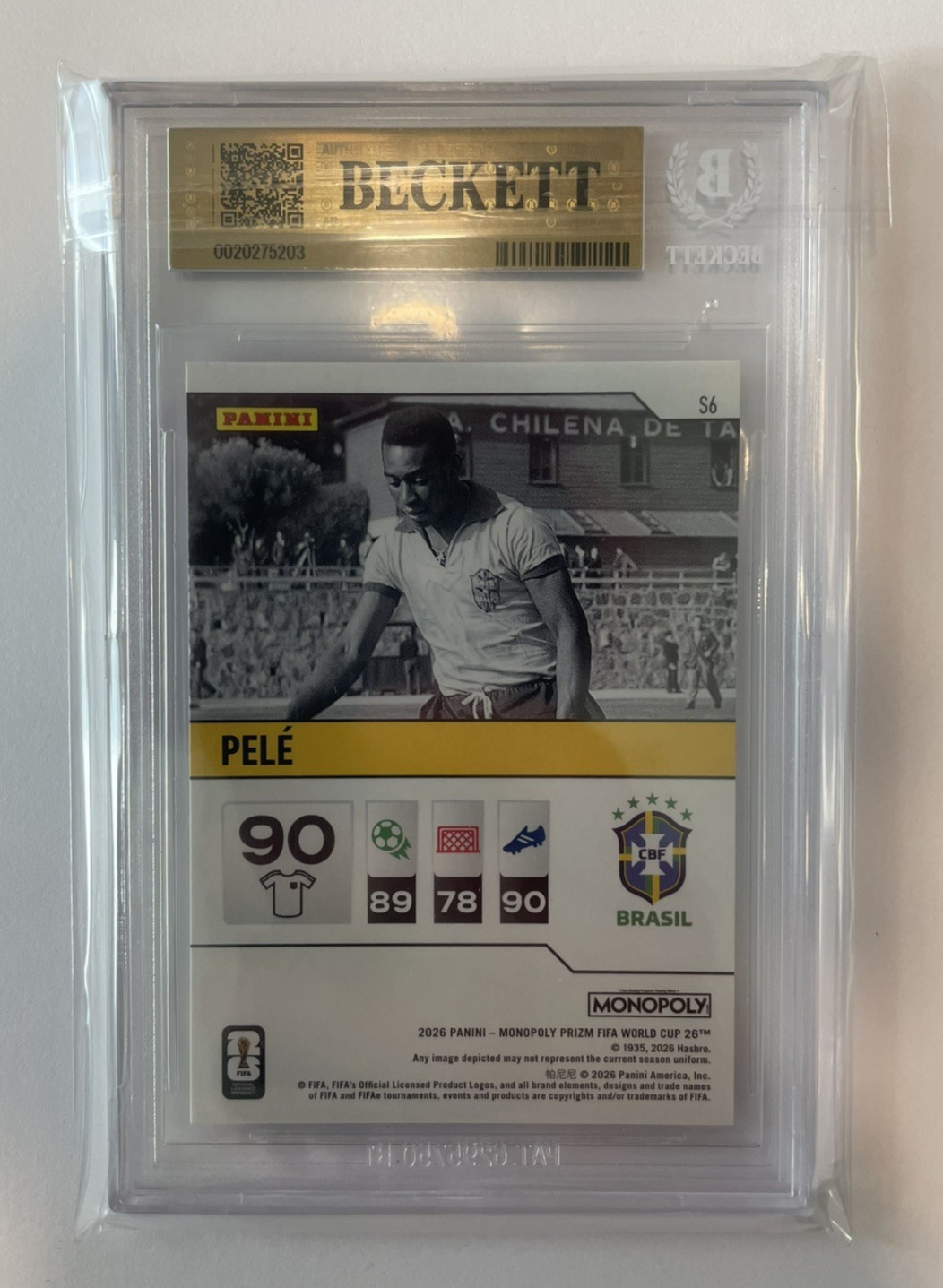 💎 BGS 9.5 GEM MINT = PSA 10 Pele 2026 Prizm Monopoly FIFA World Cup Brazil 🇧🇷 view 2