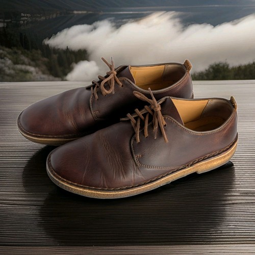 Clarks Desert London Shoes Beeswax Brown Crepe Sole Men's Size 9M