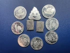 LOT of 10 x 1 Gram Silver Assorted rounds/Bars/Misc.  .999 Fine Silver ~ Mix